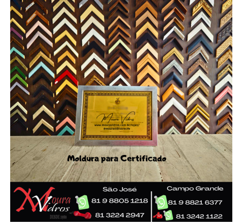moldura para certificado
